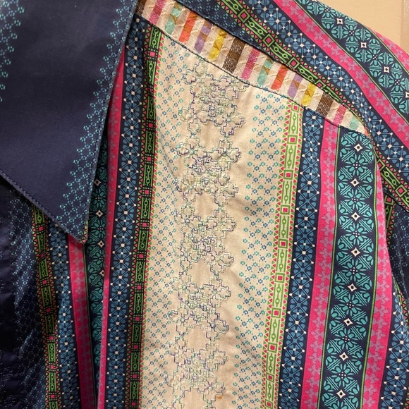 Robert Graham Mens Flip Cuff Button Shirt XL - Picture 3 of 7